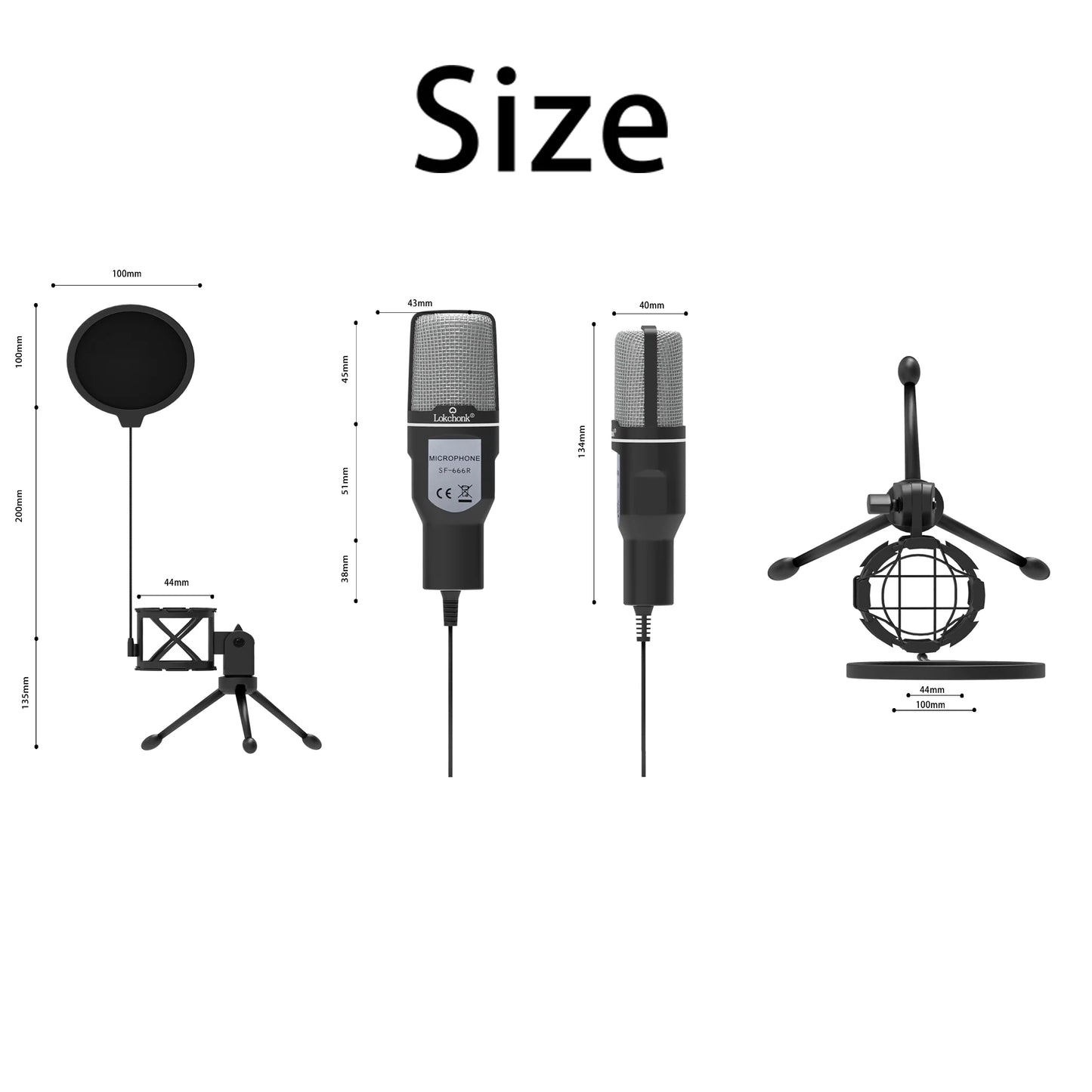 Vezetékes RGB-mikrofon